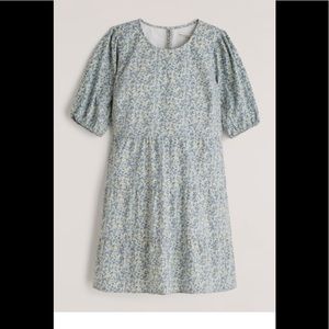 High-Neck Trapeze Mini Dress